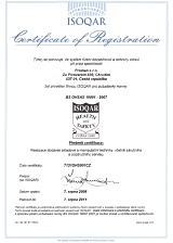 Certifikát ISO