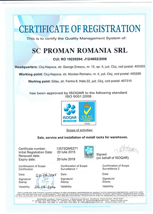 Certificat ISO 9001 ENG