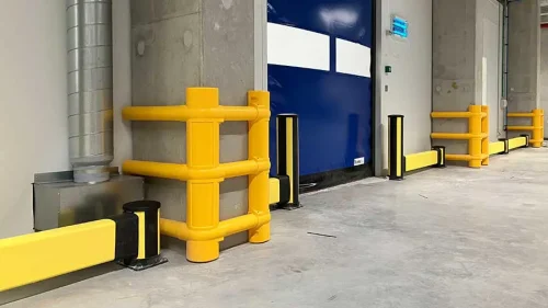 axelent adjustable impact protection for warehouses