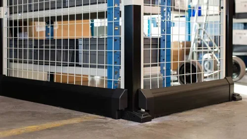 axelent warehouse partitioning kick plate